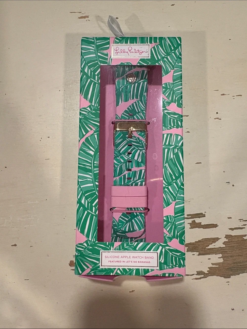 Lilly Pulitzer Lilly Pulitzer Apple Watch Band Let’s Go Bananas Pink Green NIB